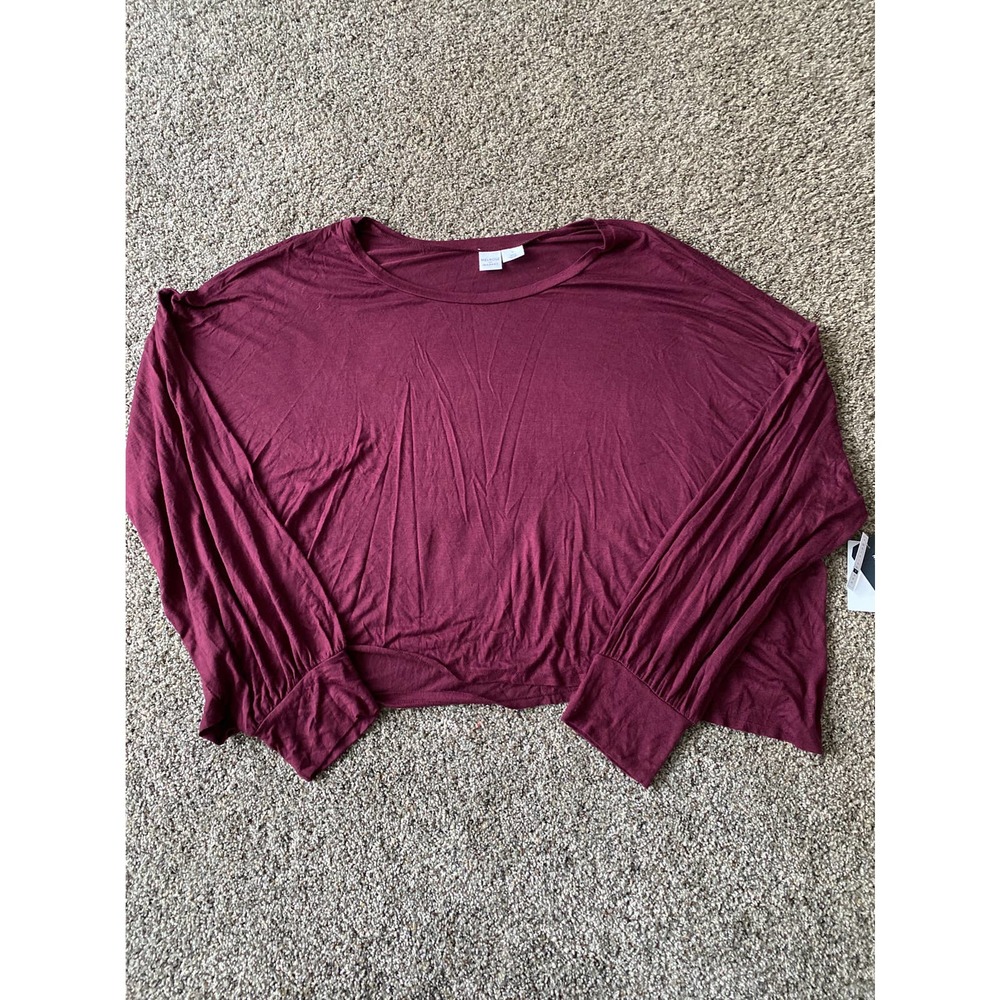 Melrose and Market Burgundy Top - 1X
